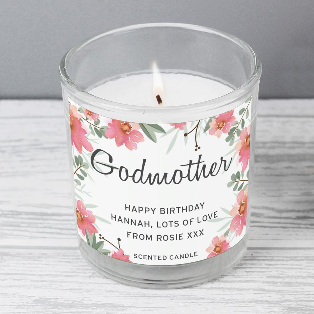 Personalised Floral Sentimental Scented Jar Candle Extra Image 2
